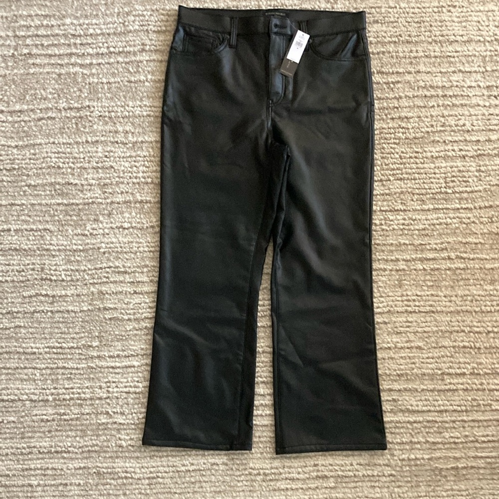 Banana Republic vegan leather boot cut pants
